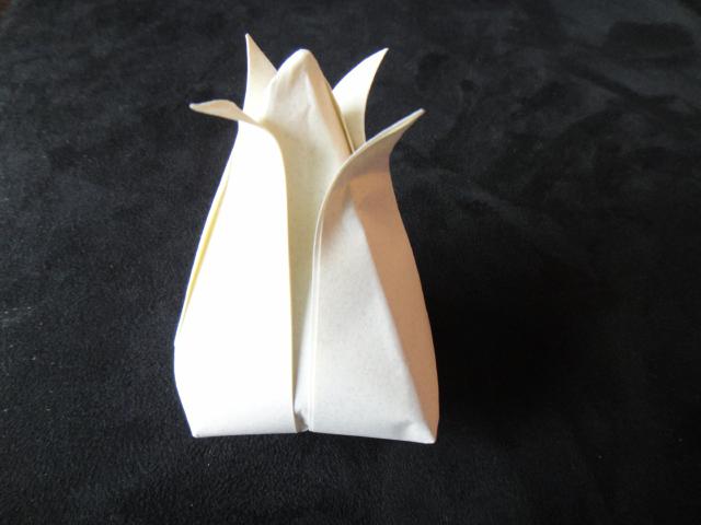 tulpė iš popieriaus schemos